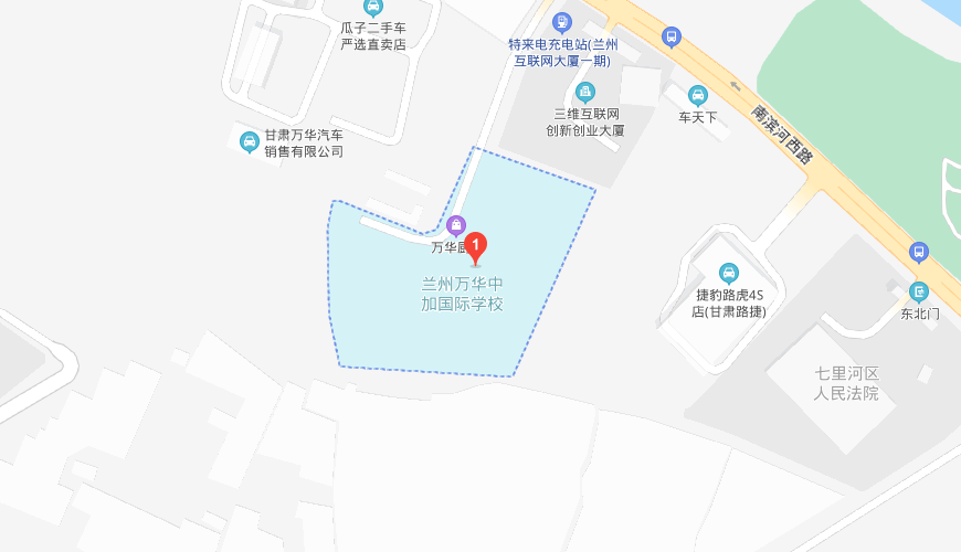 兰州万华中加学校地图图片