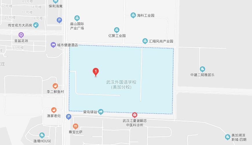 武汉外国语学校美加分校地图图片