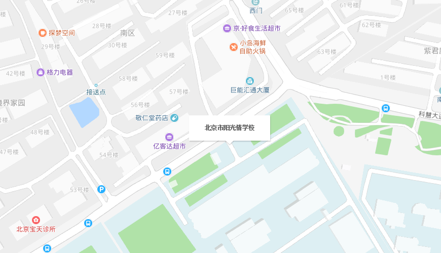 北京市阳光情（国际）学校地图图片