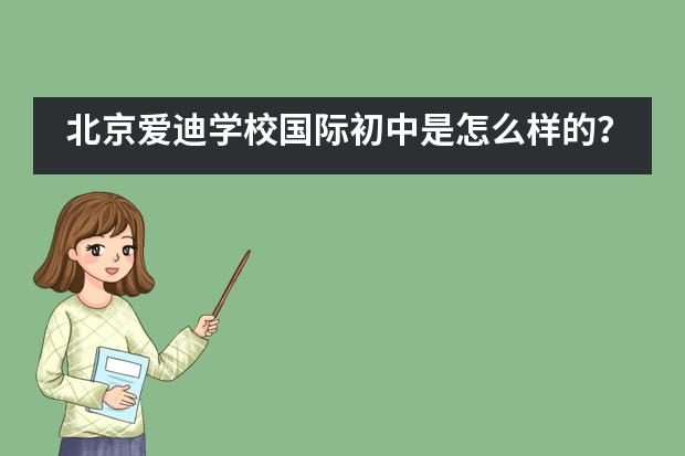 北京爱迪学校国际初中是怎么样的？