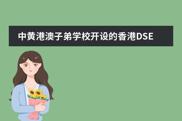 中黄港澳子弟学校开设的香港DSE课程可以考其他国家的大学吗？