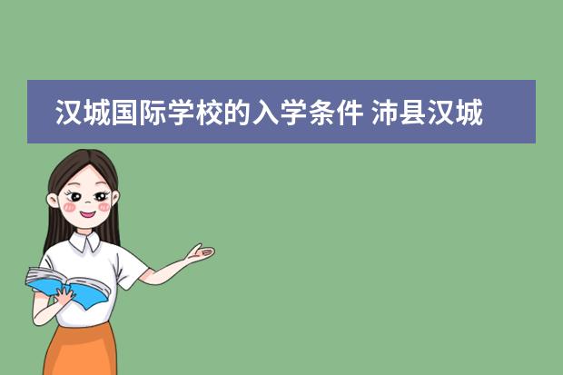 汉城国际学校的入学条件 沛县汉城国际学校初中招生标准
